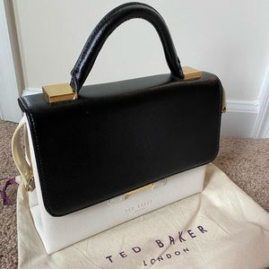 SOLD - Ted Baker Black and White Maisie Bag